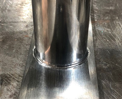 Imatge d'una soldadura d'alumini